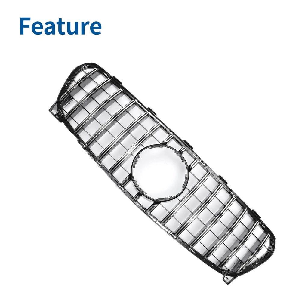 Front Upper Bumper Grille Grill Replacement for Mercedes-Benz GLA Class (2014–2020)