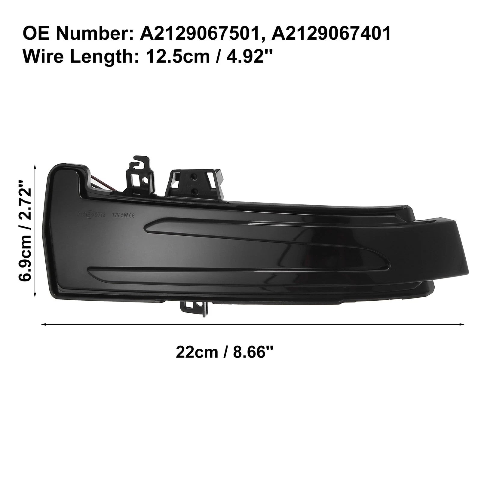 LED Wing Mirror Indicator Repeater Lights Pair for Mercedes A-Class W176 (2013–2018)