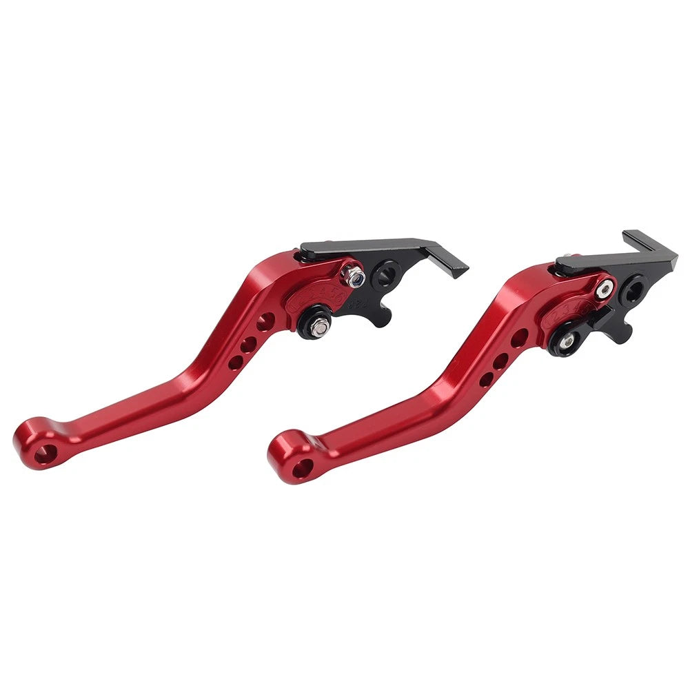 CNC Adjustable Short Brake Clutch Levers for Honda GROM/MSX125 (2014–2022) Red
