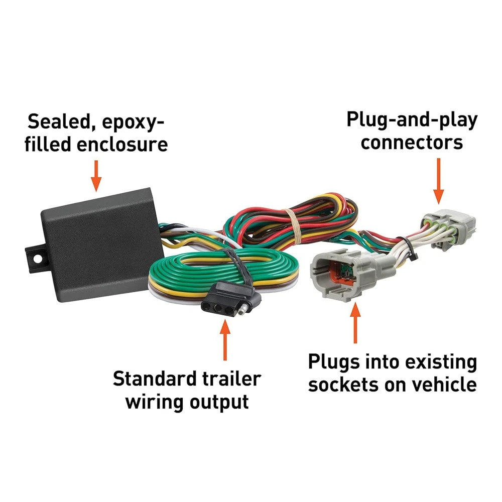 Trailer Tow Light Wiring Harness Connector for Jeep Grand Cherokee L (2021–2025) 56473