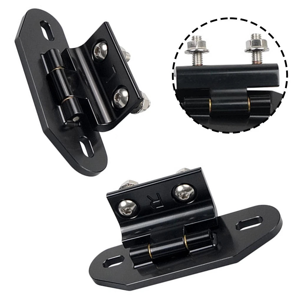 2X Black Aluminum Hatch Hinges for Camaro (1982–1992)