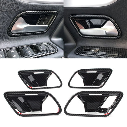 Inner Handle Bowl Covers for Mercedes-Benz A-Class W177 (LHD, Carbon Fiber)