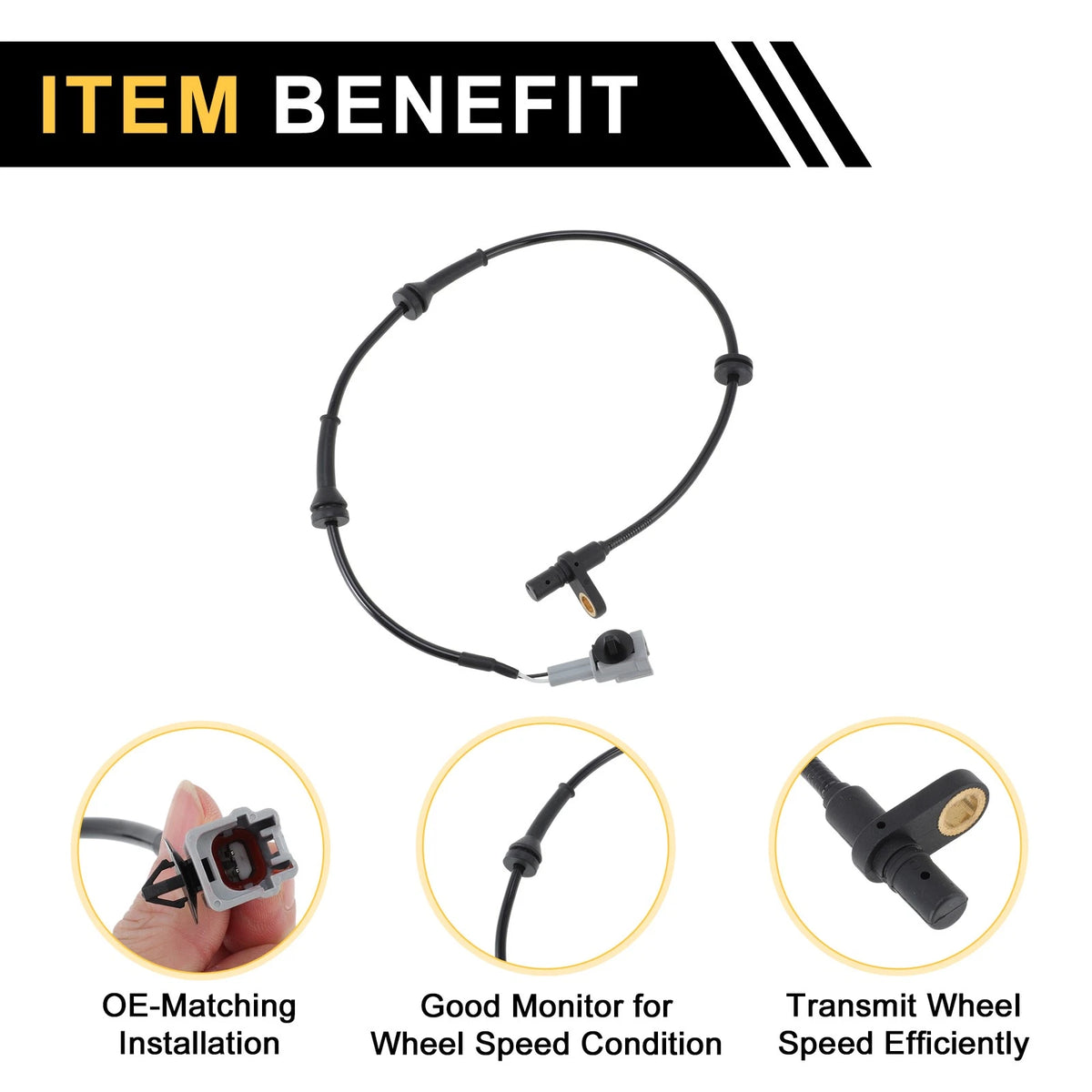 ABS Wheel Speed Sensor No. 479001JY0A for Nissan Sentra (2013–2019) Rear Right