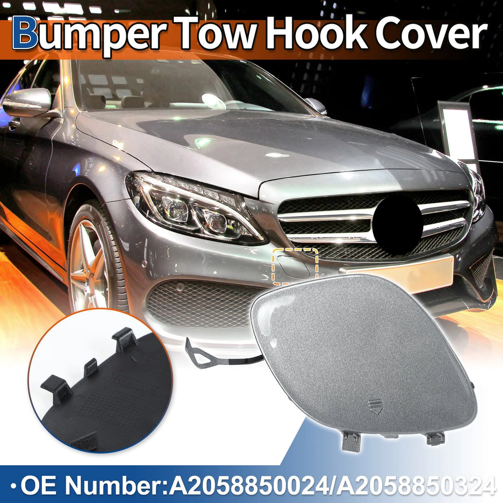 Front Tow Hook Cover Replacement for Mercedes-Benz C43 AMG (2015–2021)