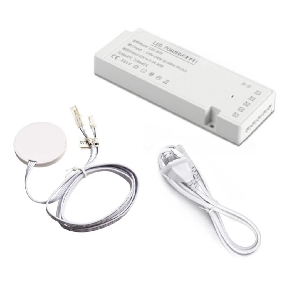 Touch Switch LED Cabinet Light Adapter 12V DC Transformer for Home Use