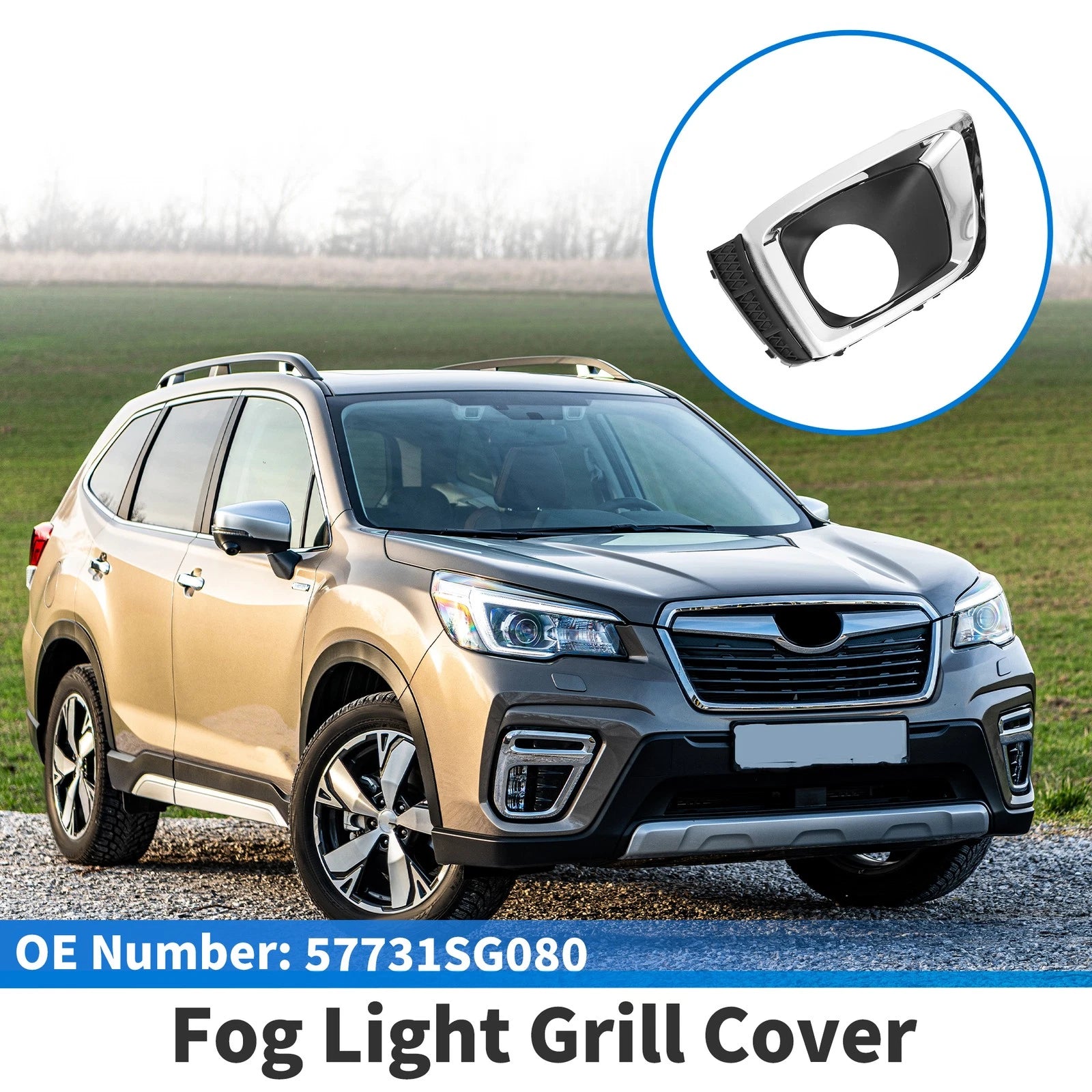 Front Right Fog Light Grill Replacement for Subaru Forester 2014–2017