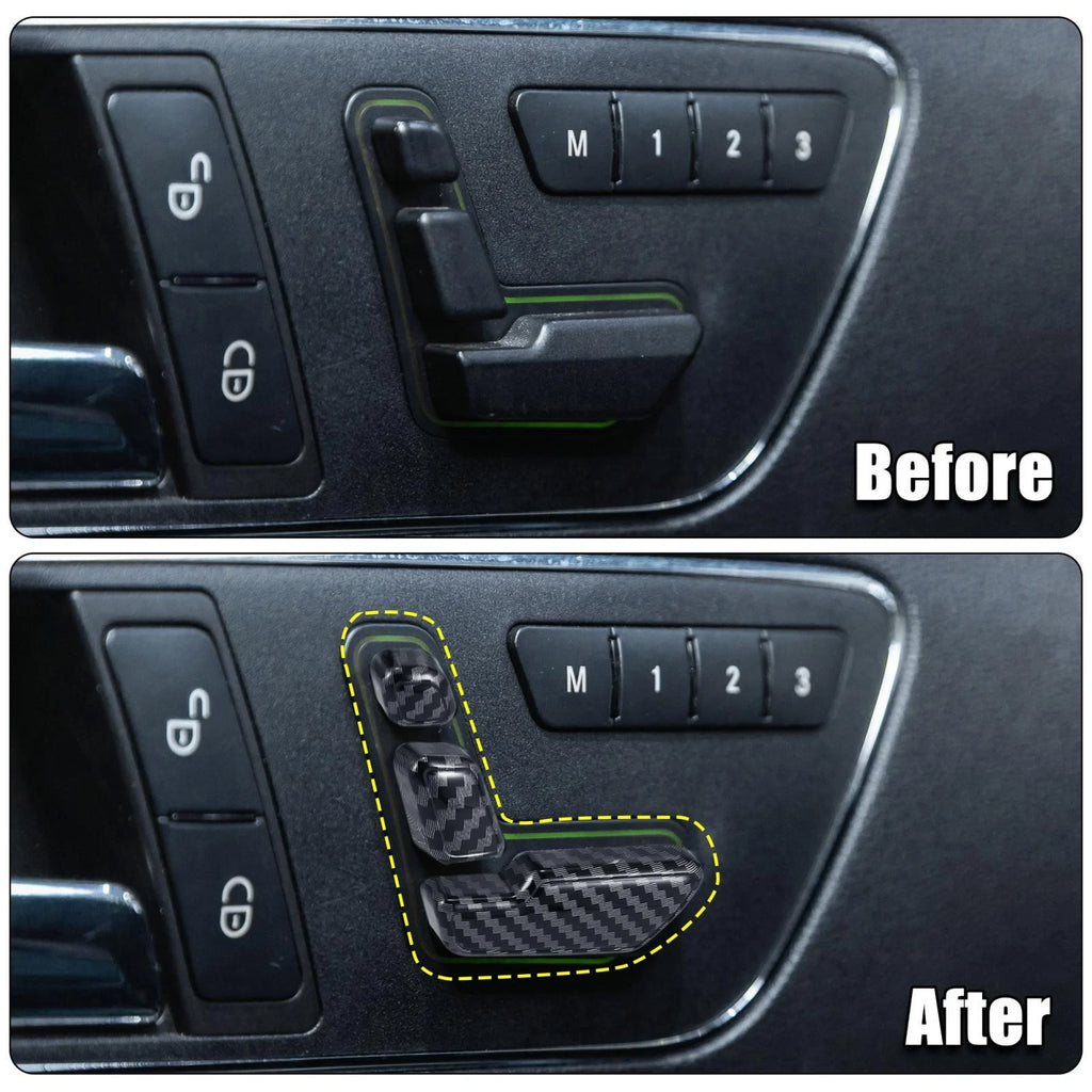 6Pcs Door Adjust Button Switch Cover Replacement for Mercedes Benz (2010–2022)