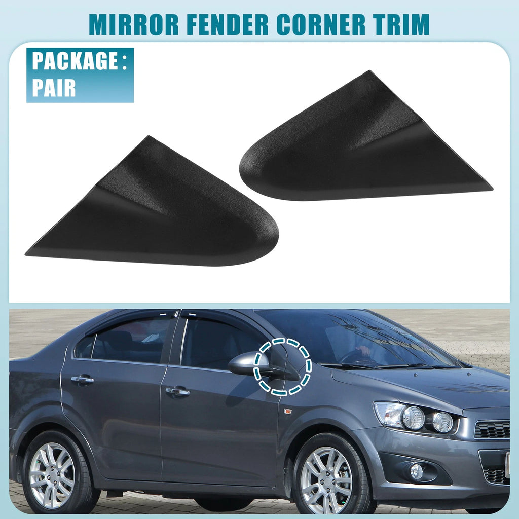 Mirror Triangle Fender Covers Left Right Pair for Chevrolet Sonic (2012–2020)