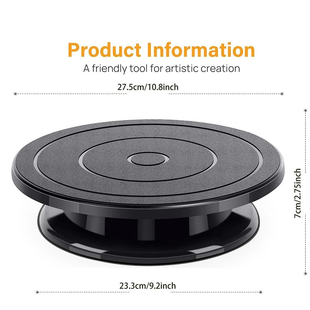 Revolving Cake Decorating Turntable for Precision Decorating (10 Inch)