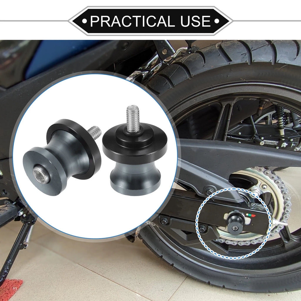 Motorbike Swingarm Spools 6mm CNC Replacement for Universal Fit (2000–2025)