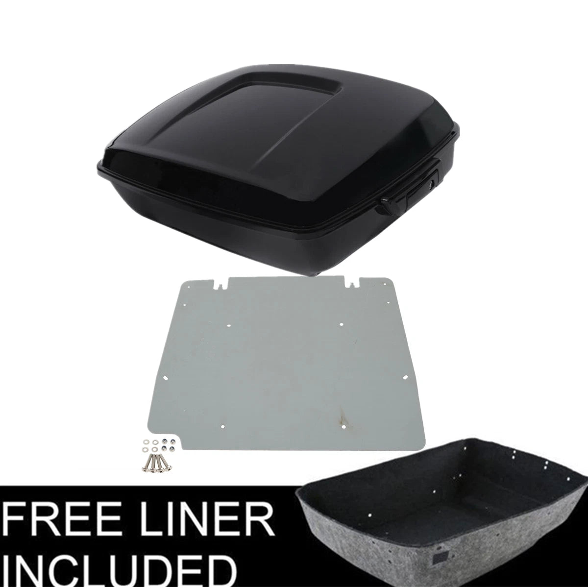 Chopped Trunk Base Plate for Harley Touring Electra Street Road Glide (2014–2026)