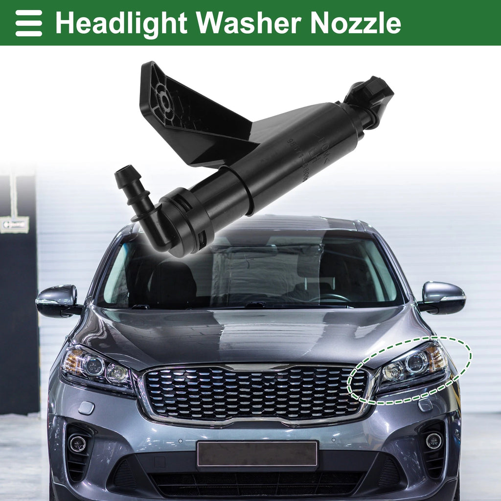 Front Driver Side Headlight Washer Nozzle for Hyundai Santa Fe (2007–2018)