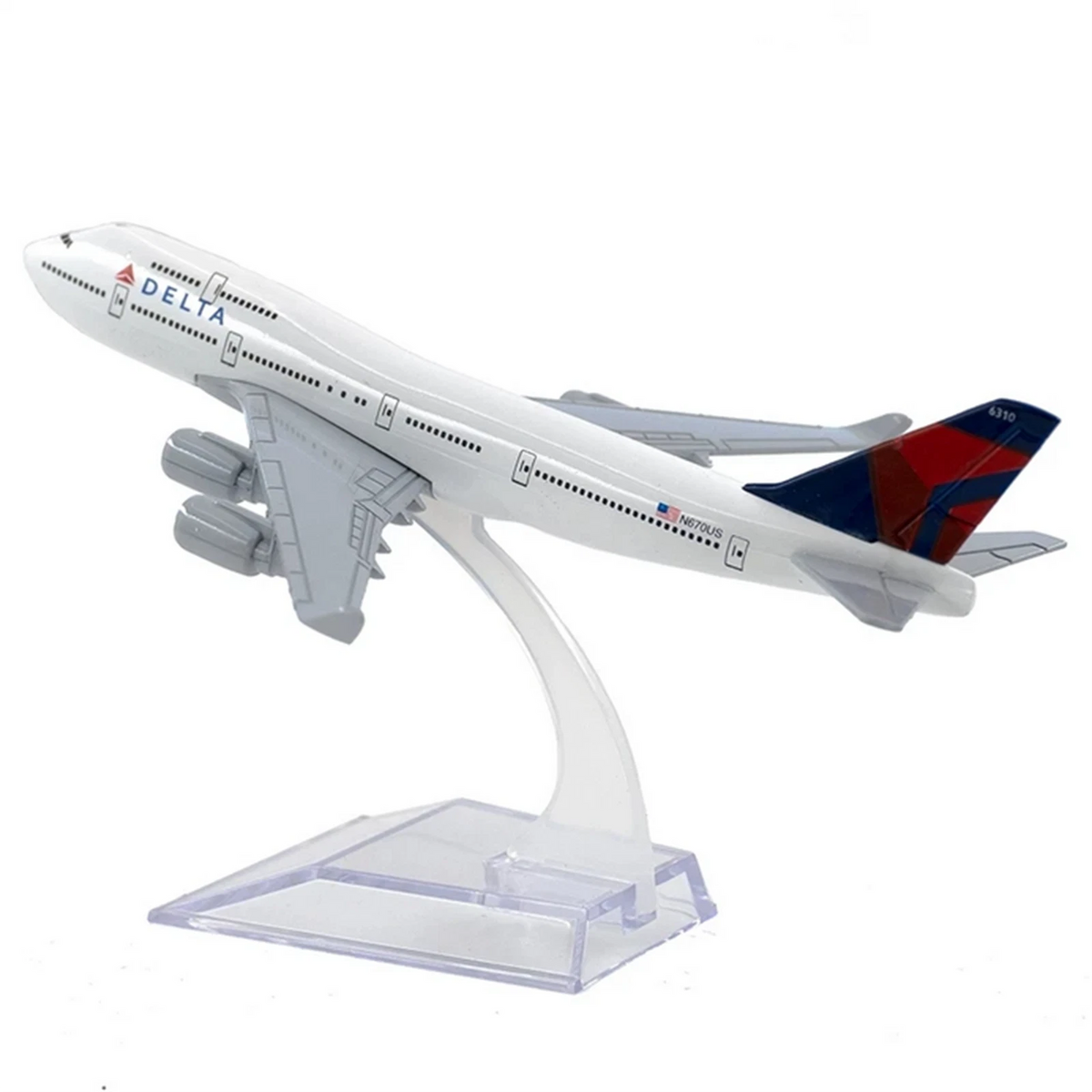 1/400 Scale Delta B747 Alloy Plane Model (Static Display)