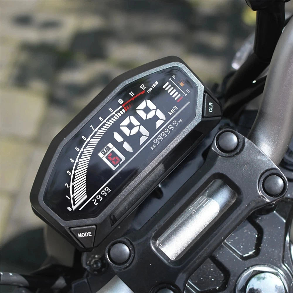 Digital Odometer LCD Speedometer Gauge for Universal Motorcycle (All Years)