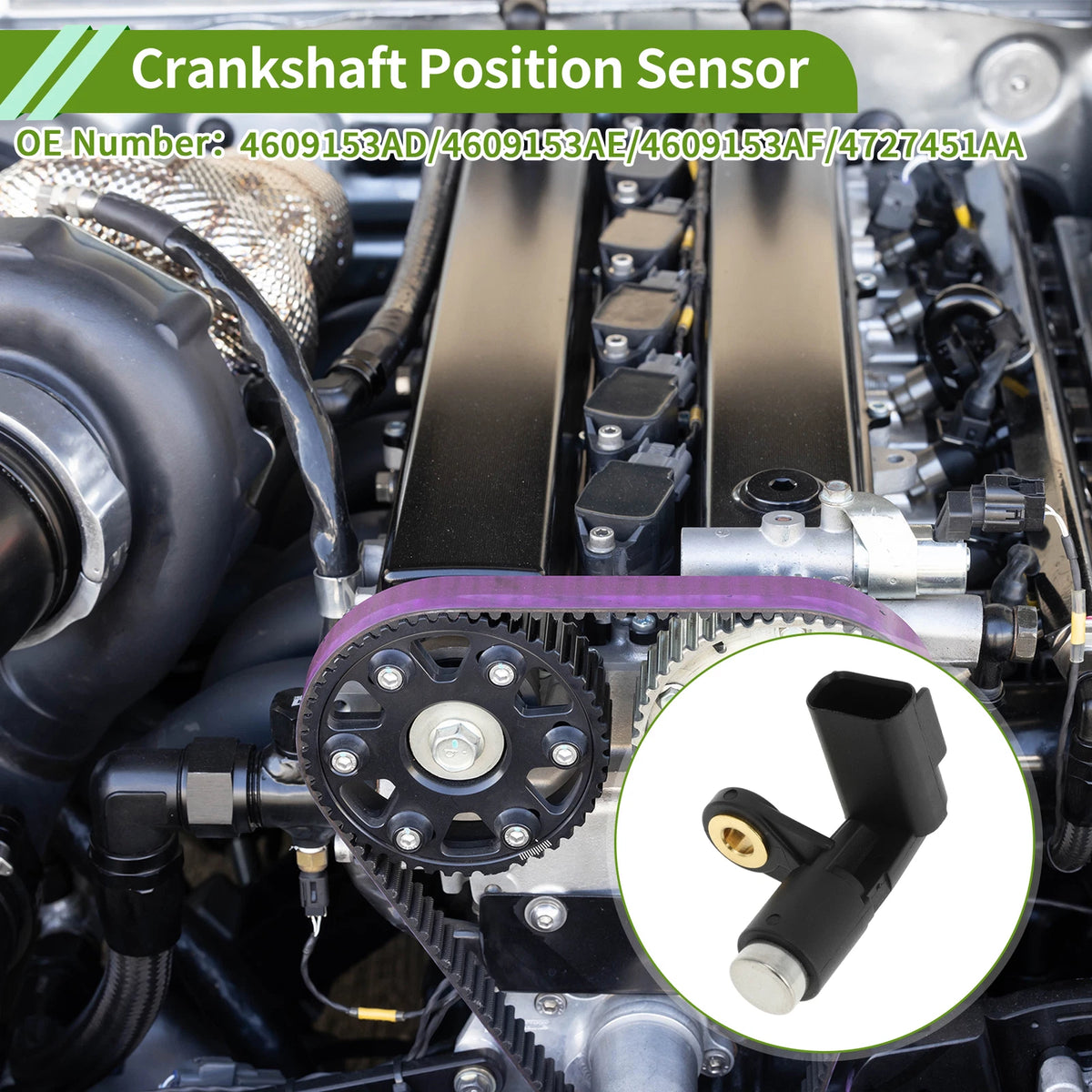 Crankshaft Position Sensor for Jeep Wrangler 4.0L (2002–2006) No. 4609153AD