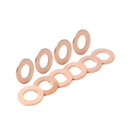 10Pcs Copper Oil Drain Plug Gasket for Universal Applications (M121.5)