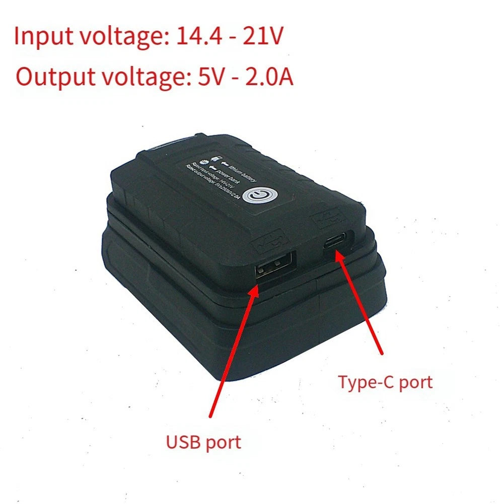 18V Li On Battery Adapter LED Working Light for Bosch Tools (Accessory)