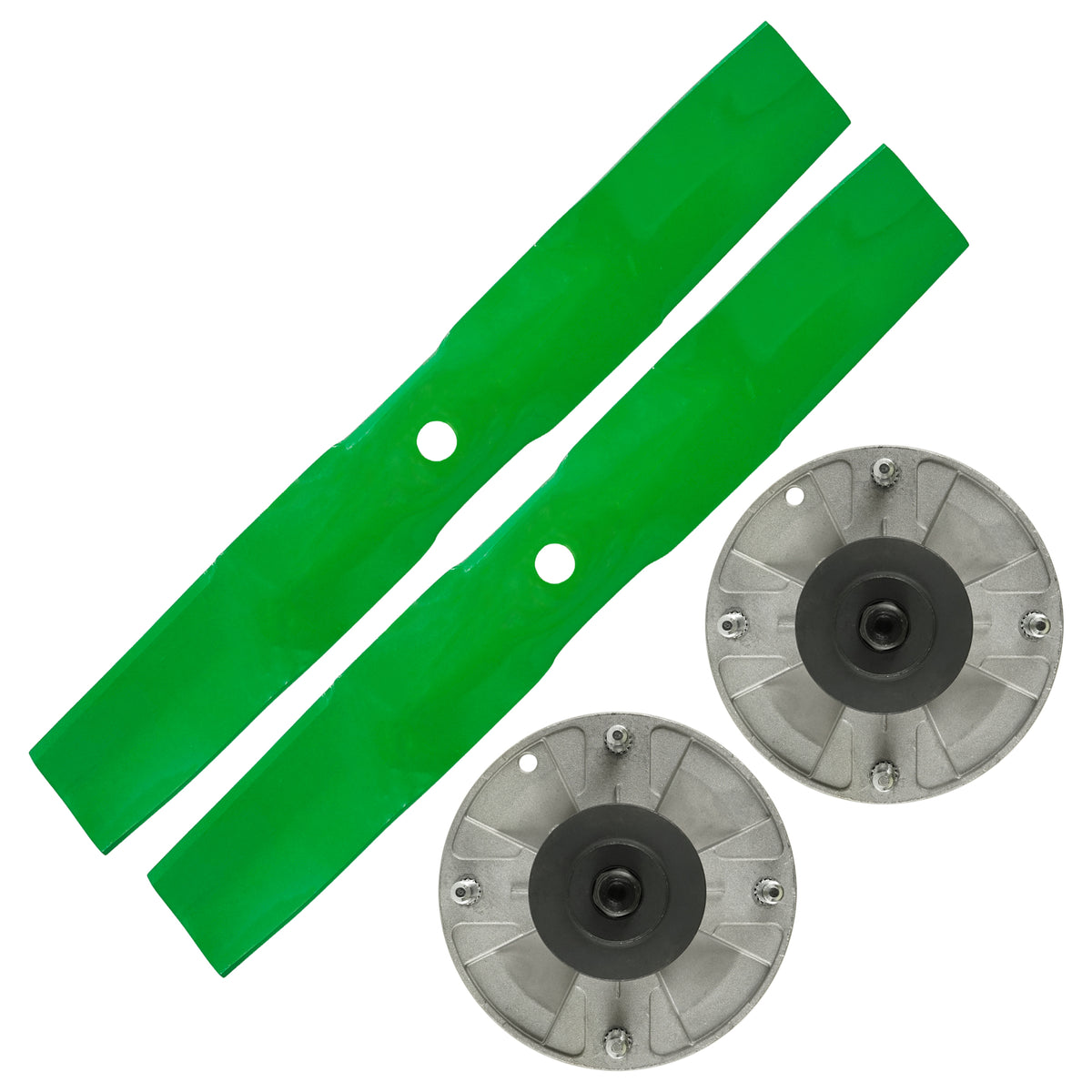 Mower Spindles w Blades for John Deere Z315E Z320M Z335E Z345M 42" (2014–2019)