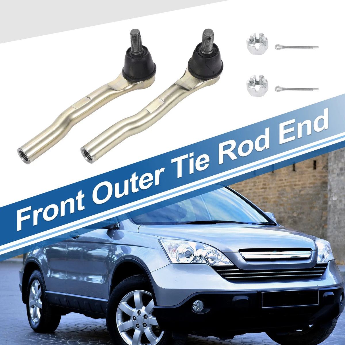 2X Front Outer Tie Rod Ends for Honda HR-V (2016–2022) No. 53560T7J003