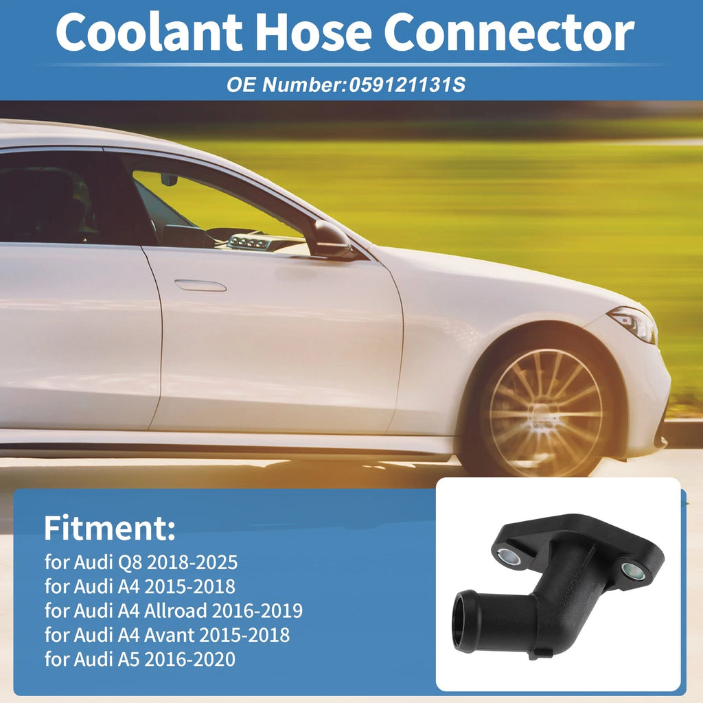 Engine Coolant Hose Connector for Audi Q8 (2018–2025) OEM Replacement