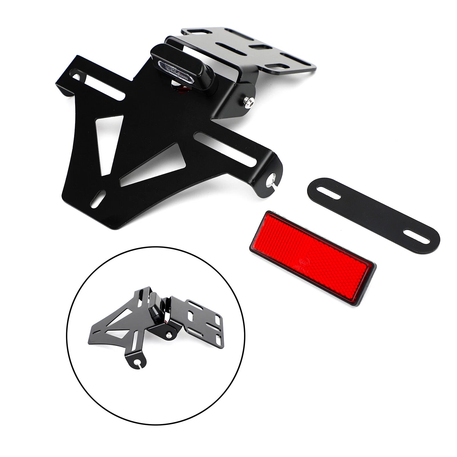 Adjustable Angle License Plate Frame Holder for Universal Motorcycle