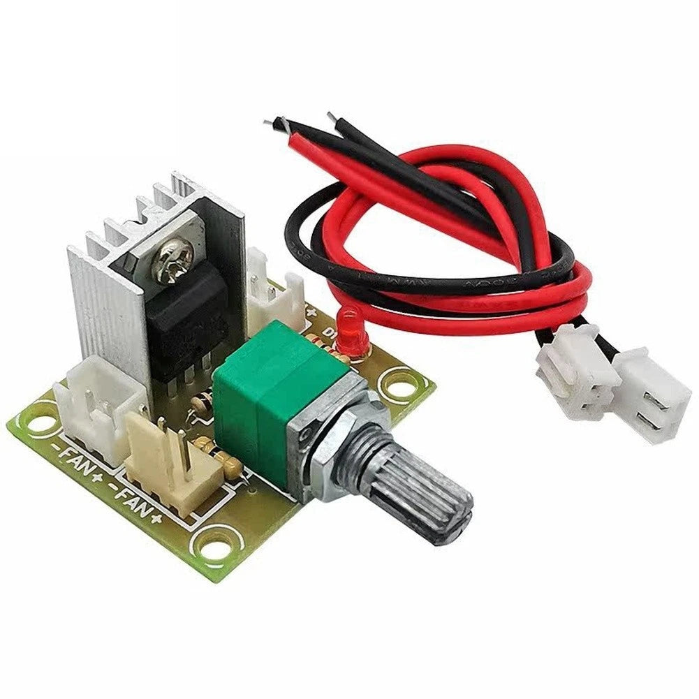 LM317 Adjustable Power Regulator for Fan Control (1.25V to 12V Output)