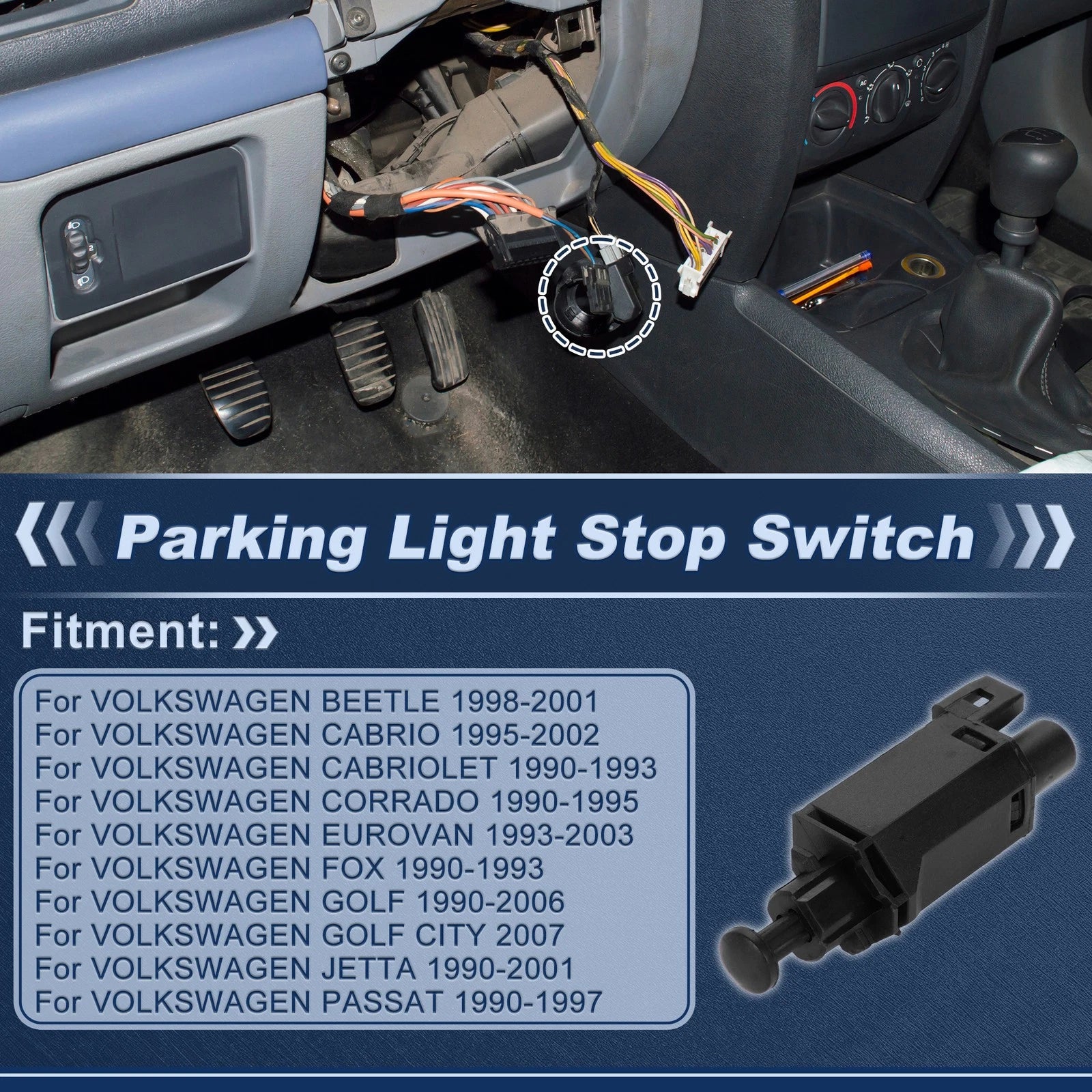 Brake Light Switch Replacement for Volkswagen Beetle 1998–2001