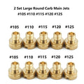10pcs Carb Main Jets for Mikuni N100/604 (#105, #110, #115, #120, #125)