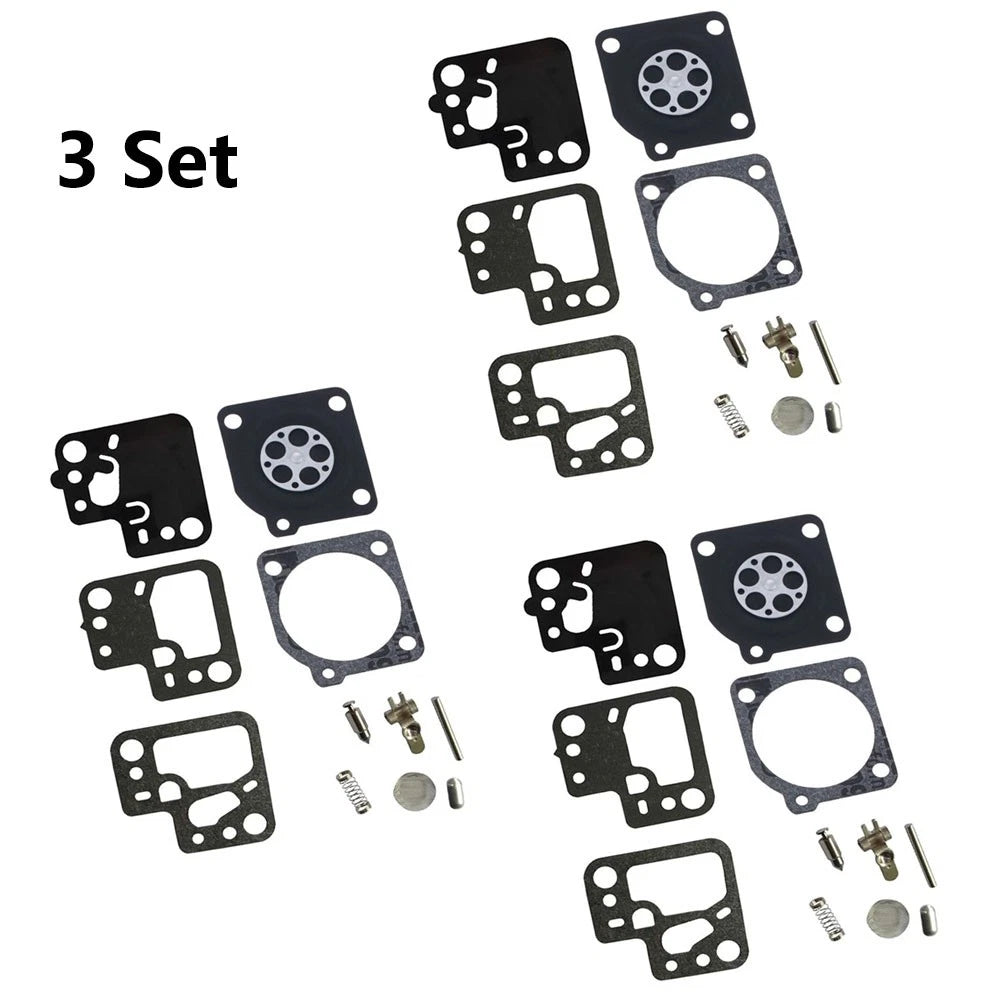 Set of 3 Carburetor Repair Kits for Stihl HS46 HS56 (ZAMA RB-186)