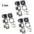 Set of 3 Carburetor Repair Kits for Stihl HS46 HS56 (ZAMA RB-186)