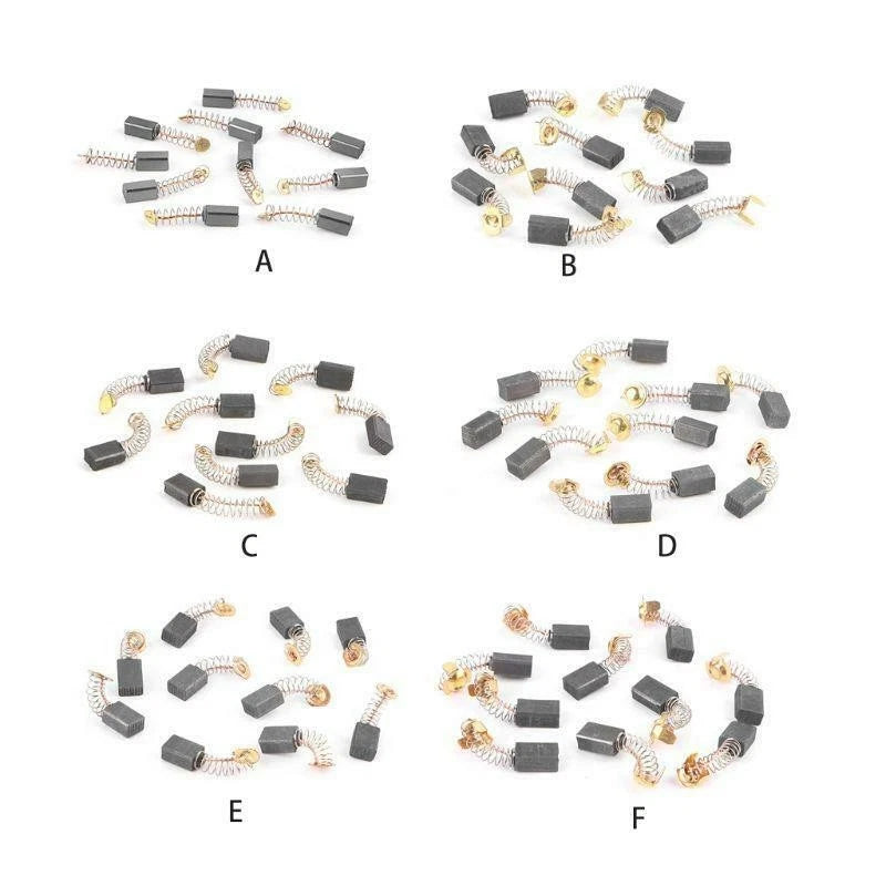 10pc Carbon Brushes for Electric Motors Replacement