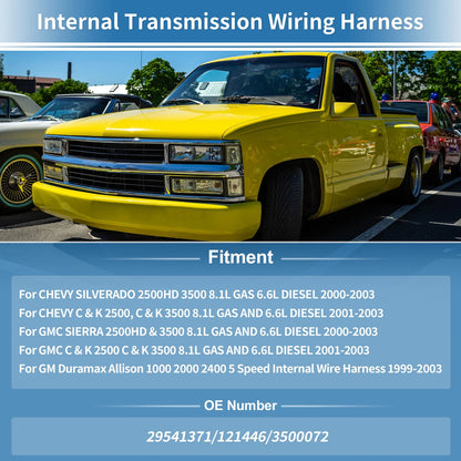 Transmission Wiring Harness for Chevy C2500 C3500 (2001–2003) No.29541371