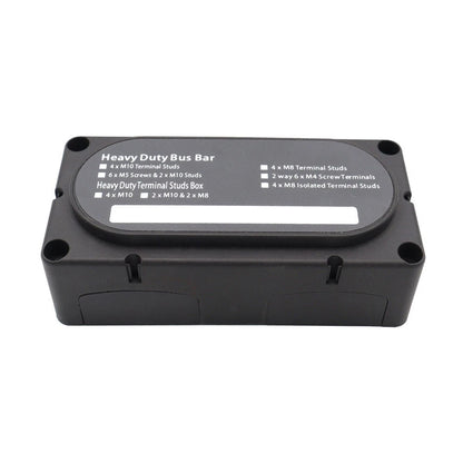 4-Way Terminal Block Busbar with M10 & M8 Studs for RV Automobiles