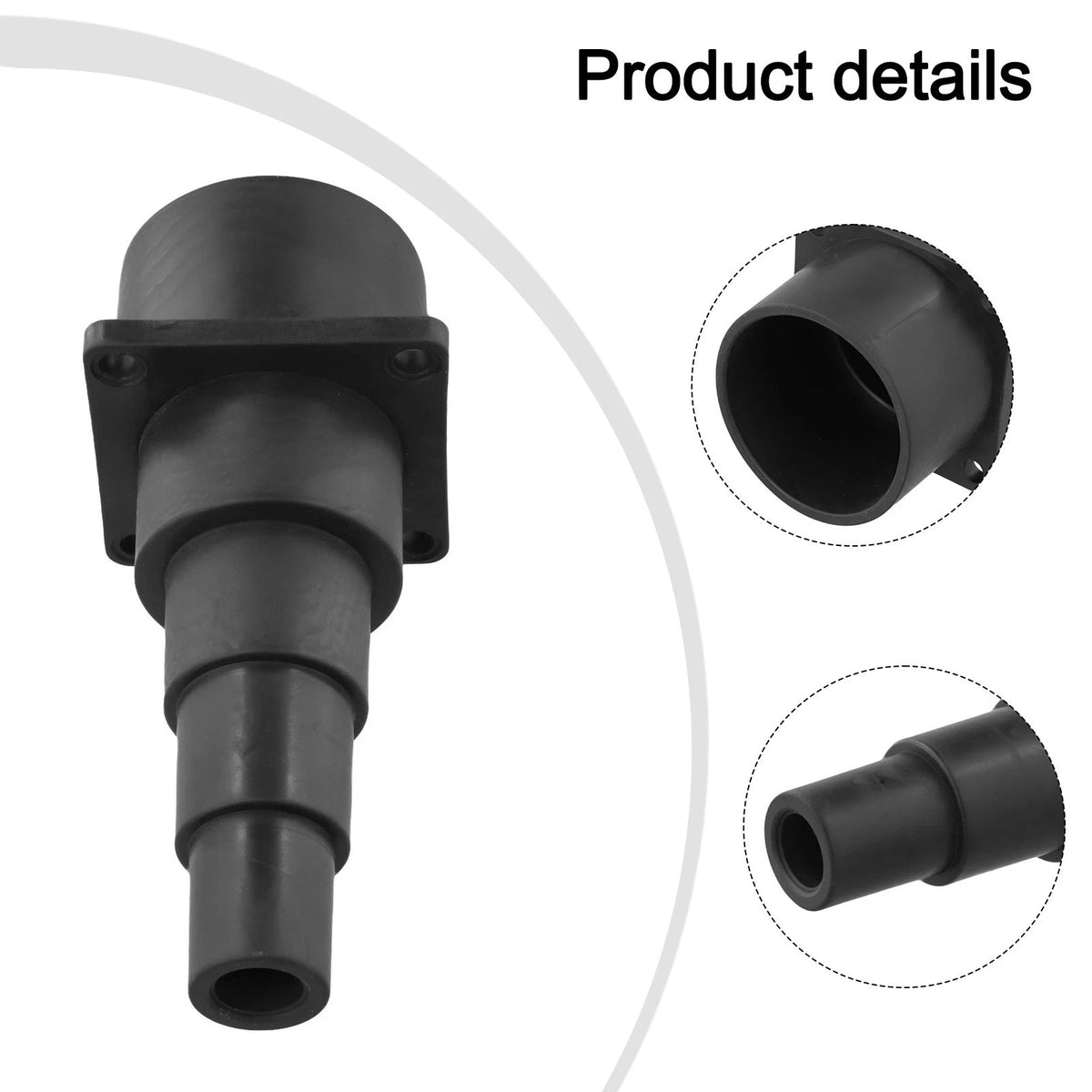 Vacuum Hose Tool Adapter for Wet Dry Vacuums (Fits 2.5 Inch Diameter)
