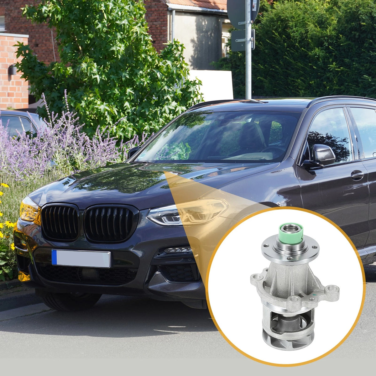Water Pump Replacement for BMW 318i 1991–1999 With Rubber Ring