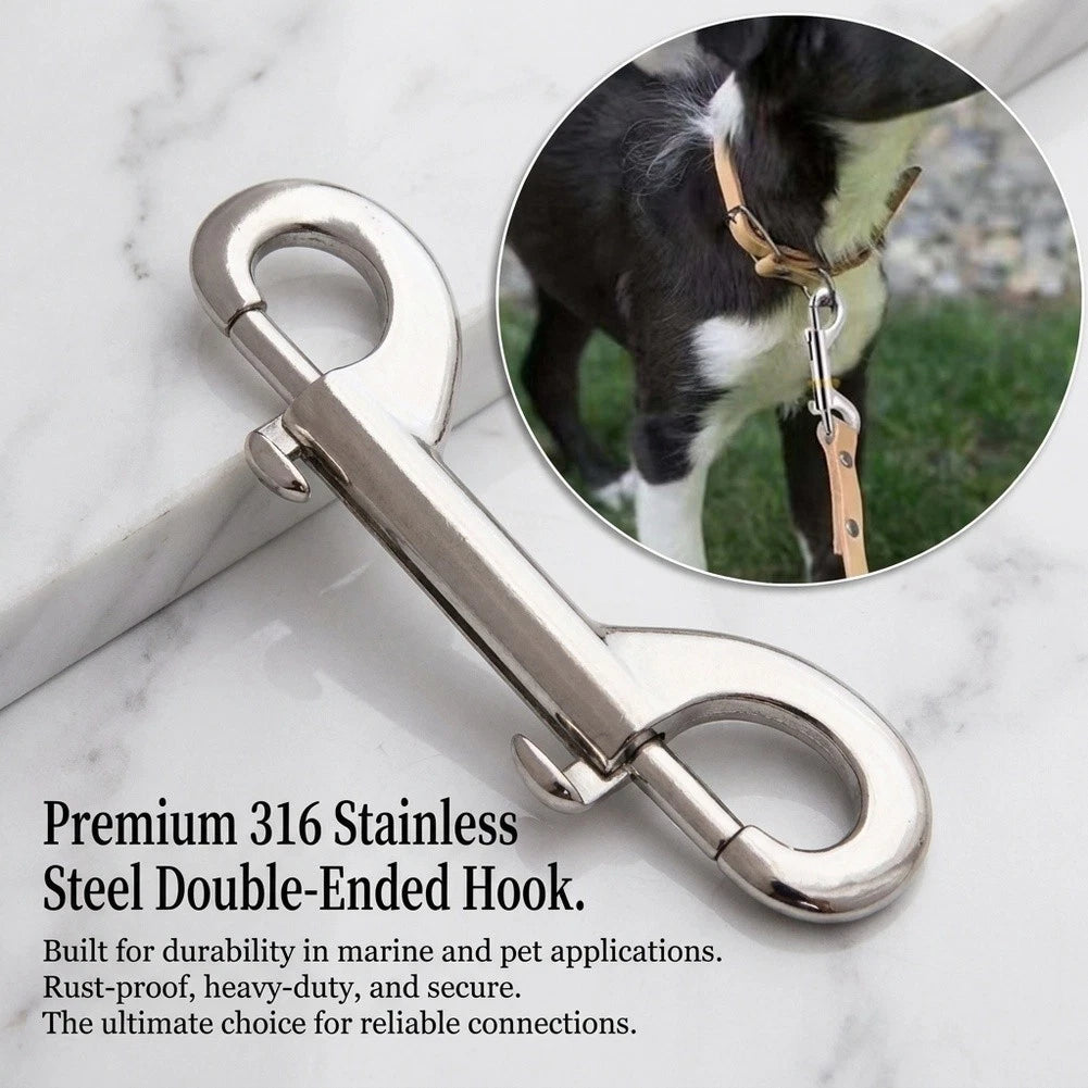 Set of 10 Spring Loaded Double Ended Hooks for Gate Bucket Use