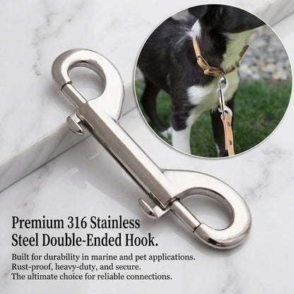 Set of 10 Spring Loaded Double Ended Hooks for Gate Bucket Use