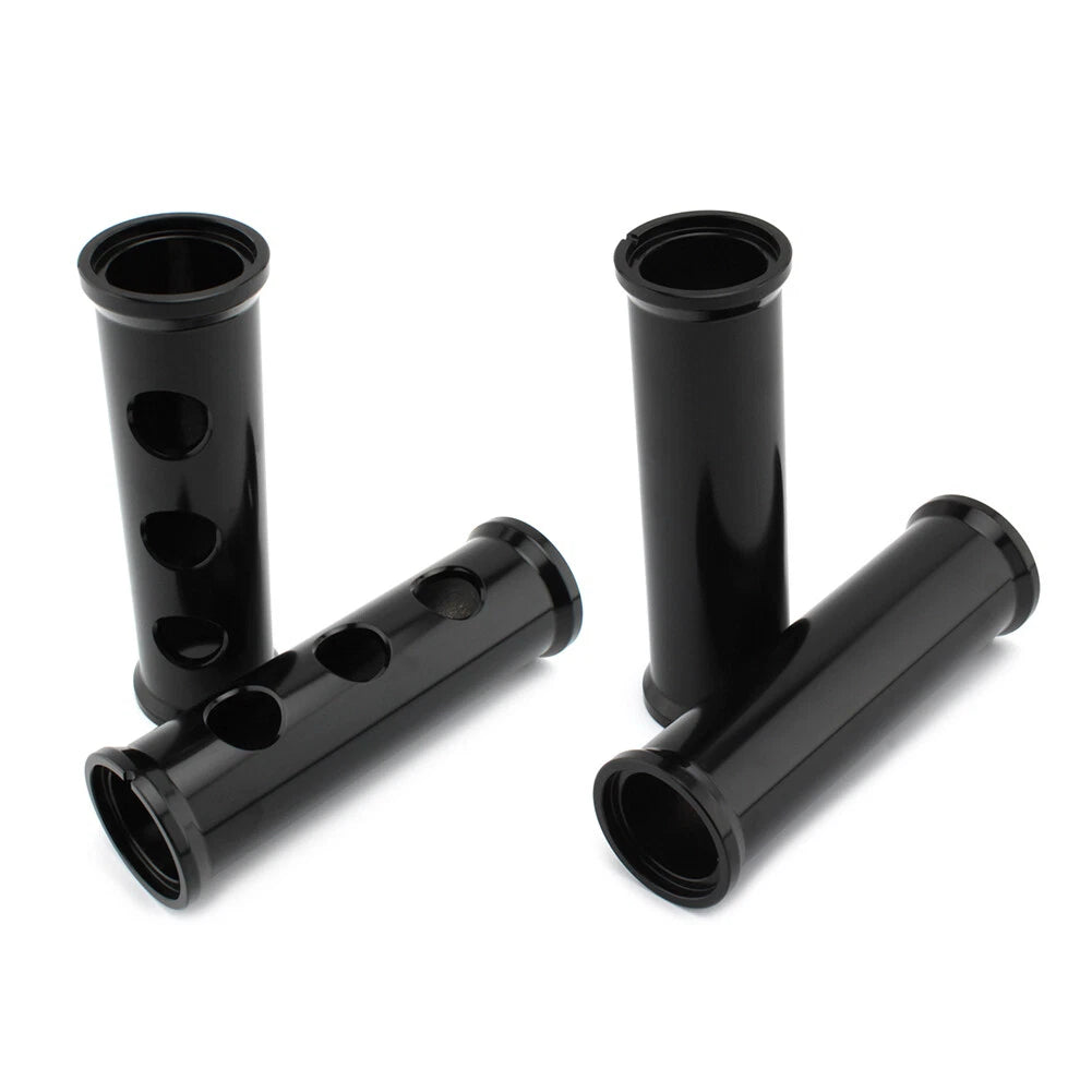 2X Front Fork Covers for Harley 883 1200 (2000–2021) Aluminum Black