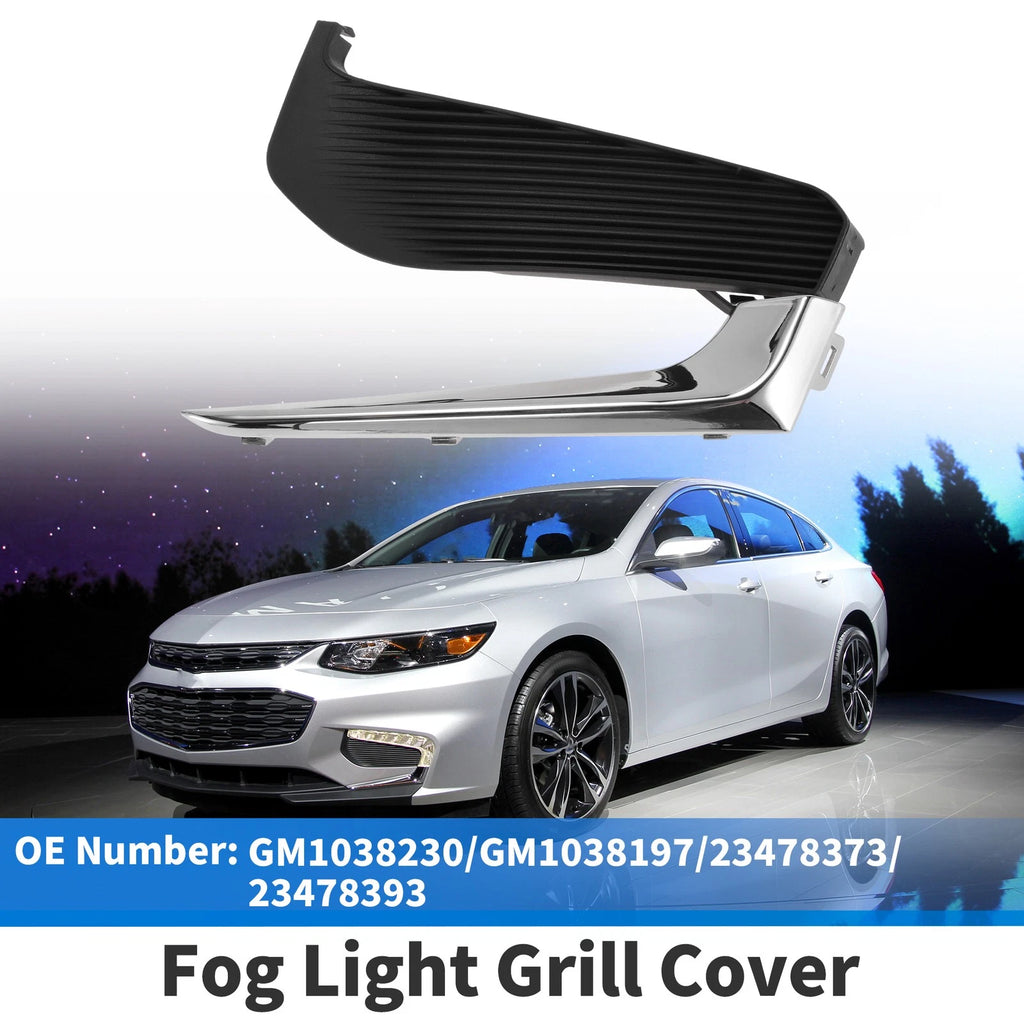 Front Left Fog Light Grille Replacement for Chevrolet Malibu (2016–2018)