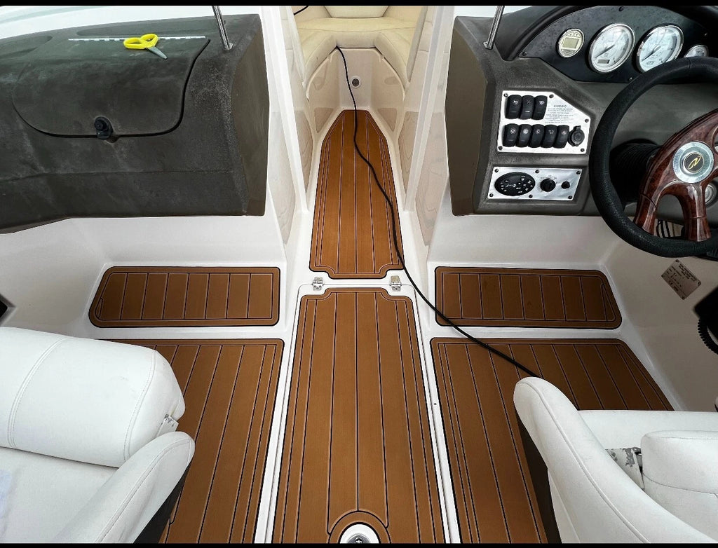 EVA Foam Cockpit Pad for Regal 2200 (2004) - Teak Deck Floor Mat