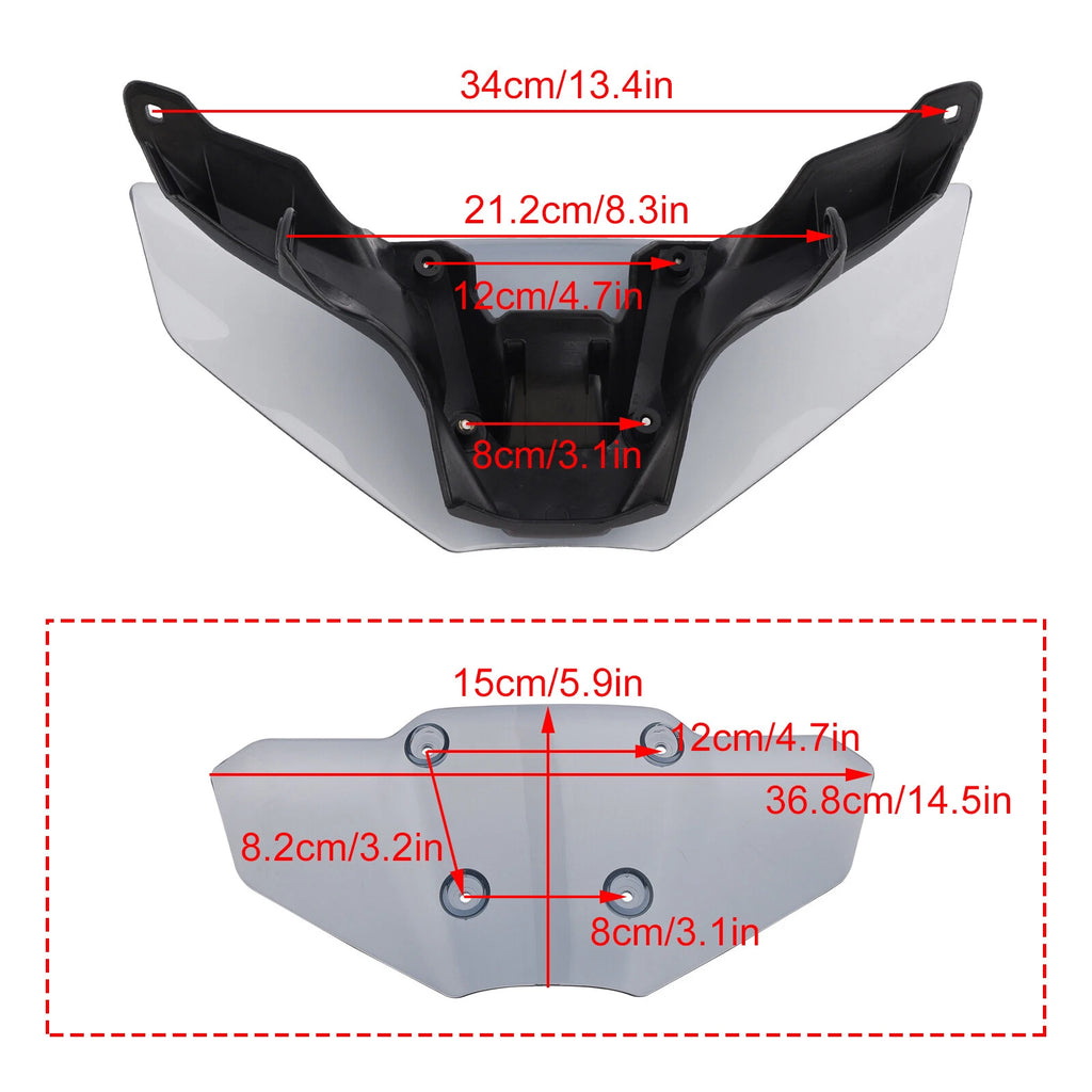 ABS Windshield for Yamaha MT-09/SP (2024–2025) A9E
