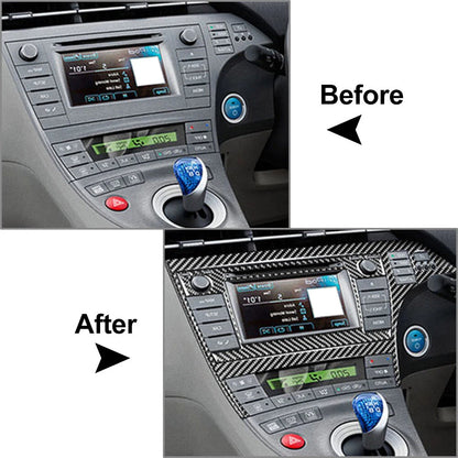 3 Pcs RHD Radio CD Navigation Display Panel Cover Trim for Toyota Prius (2012–2015)