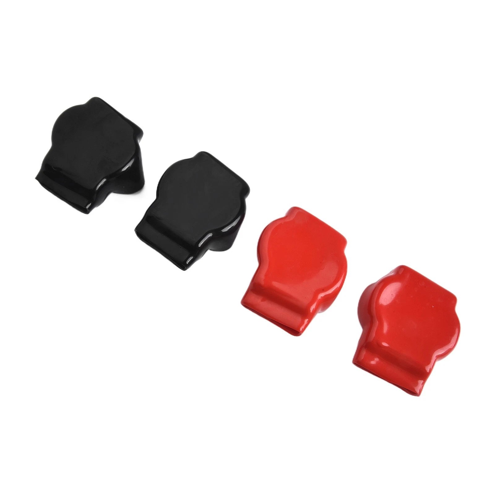 Set of 4 Battery Terminal Rubber Covers for Universal Use (Fireproof, Dustproof)
