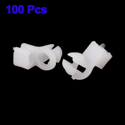 100x 8mm Door Bumper Lock Fastener Rod Clips for Auto Trim