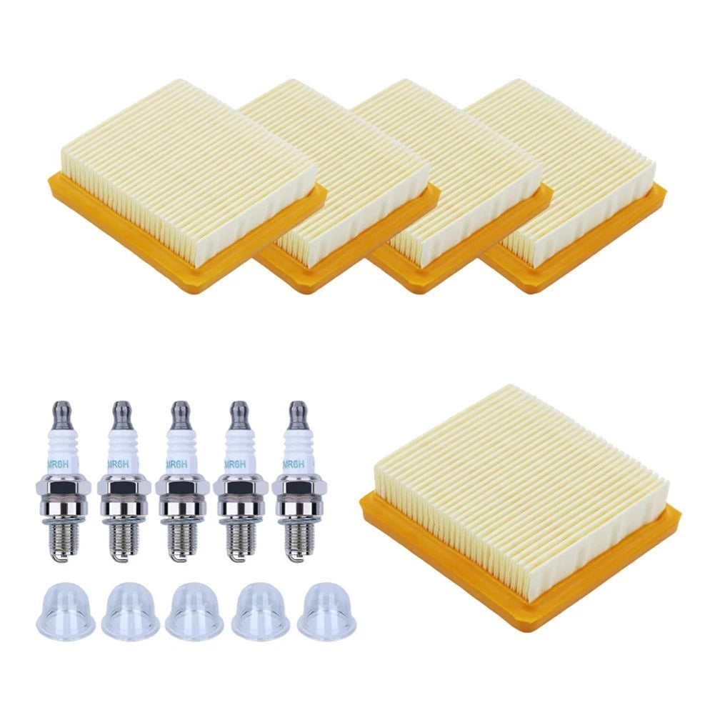 Trimmer Filter Kit with Spark Plugs for Trimmer (5pcs)