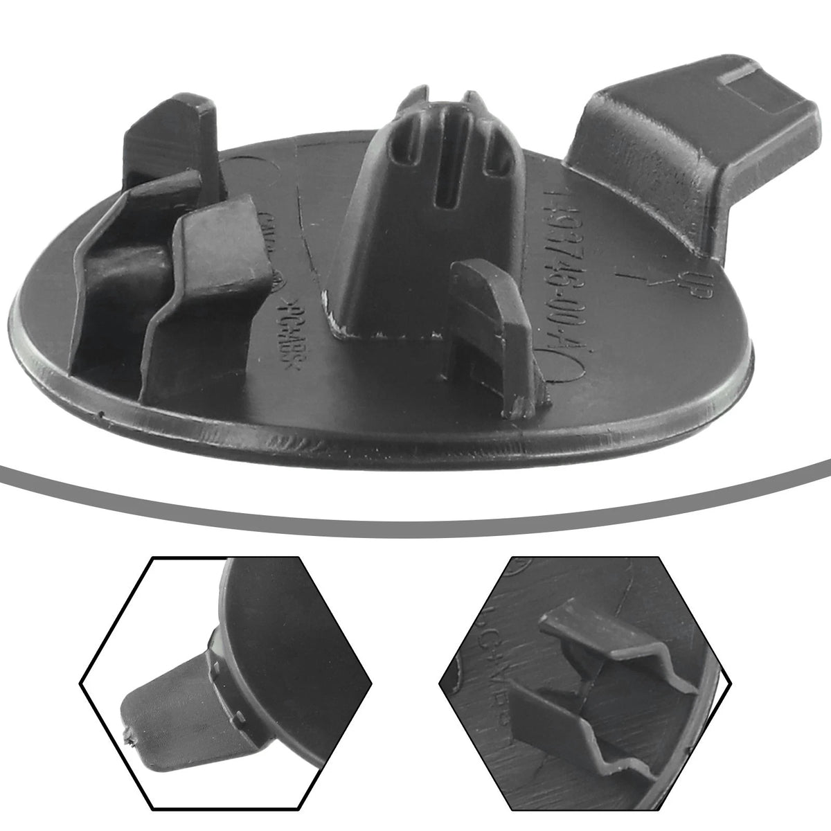 2021-2022 Front TOW CAP Tow Hook New Plastic Towing Eye Cover Cap Black