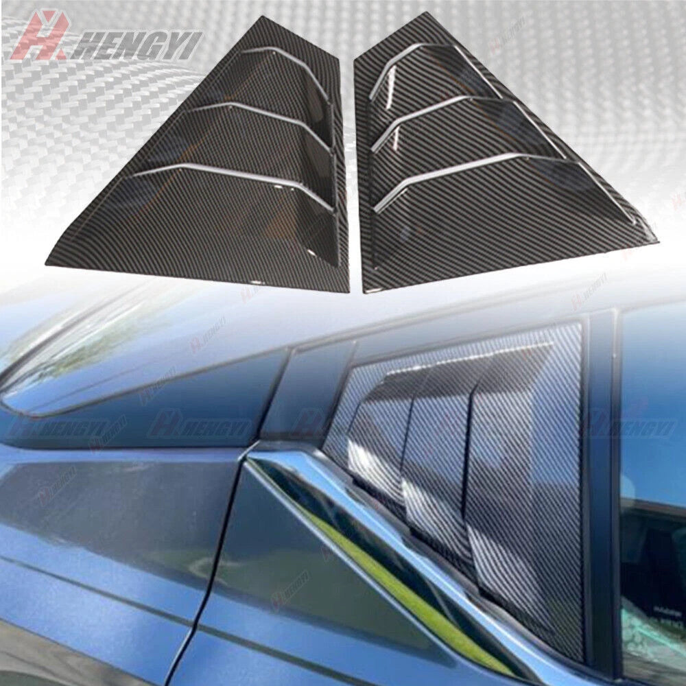 2X Side Window Louvers Cover Trim for Nissan Altima (2019–2023) Carbon Fiber