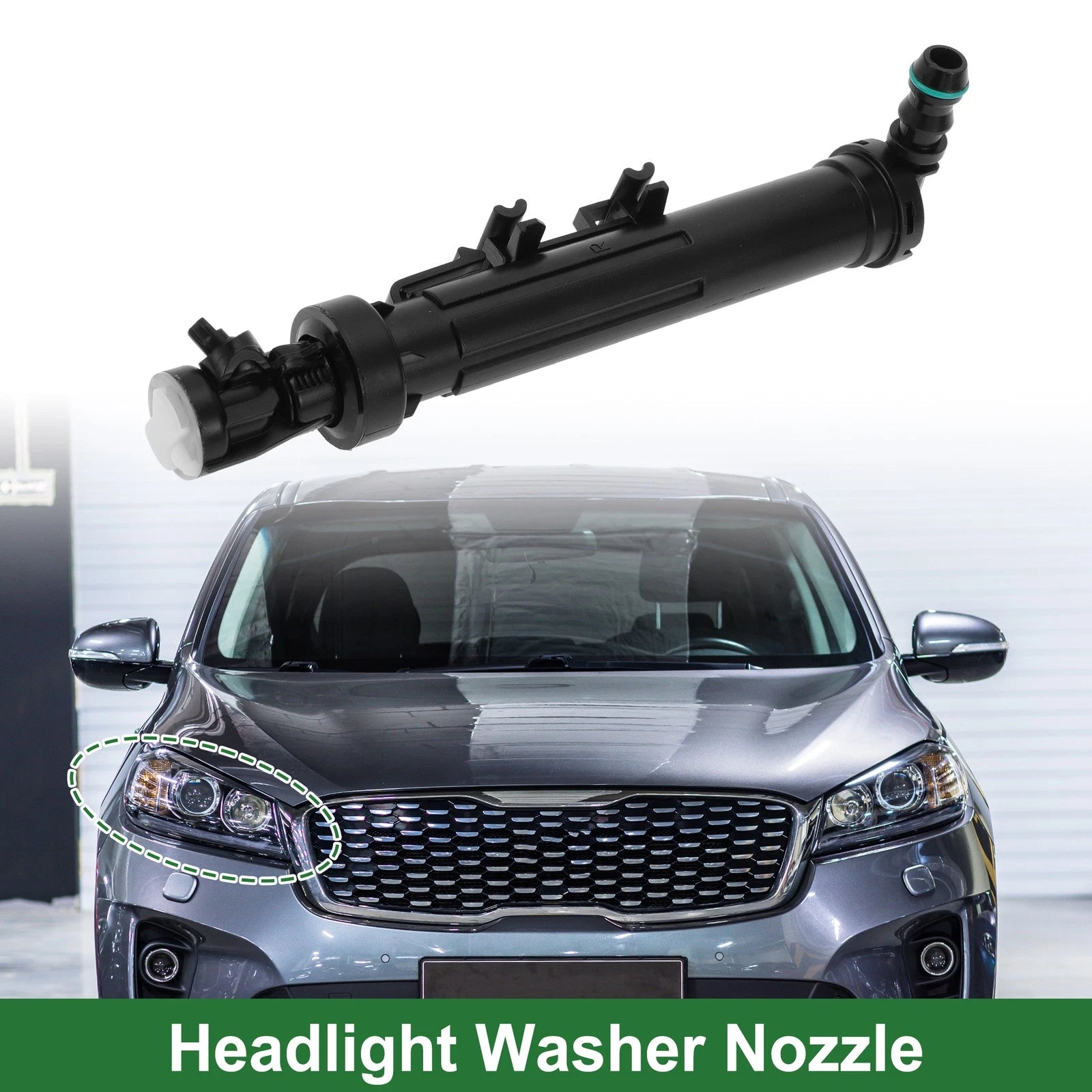 Front Passenger Side Headlight Washer Nozzle Replacement for Mercedes-Benz C-Class (2007–2014)