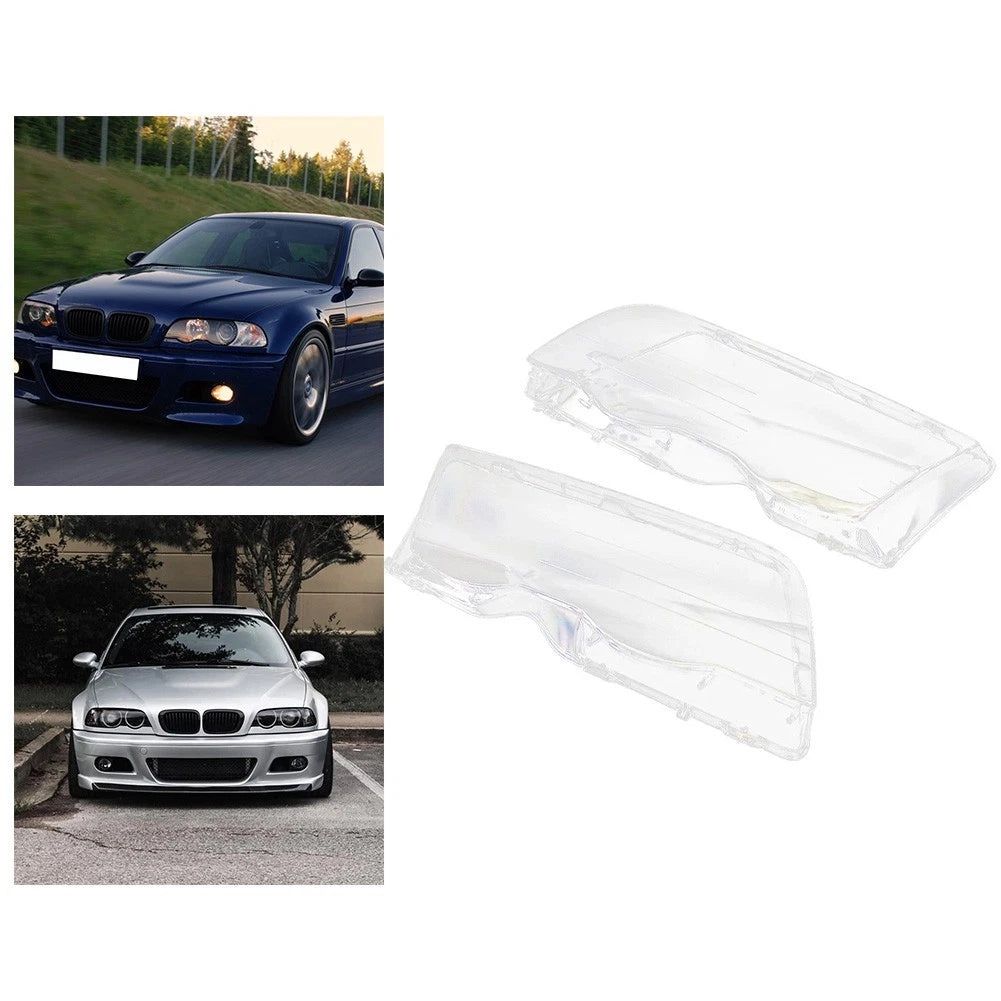 Clear Headlight Lens Cover for BMW E46 3 Series (1998–2006)