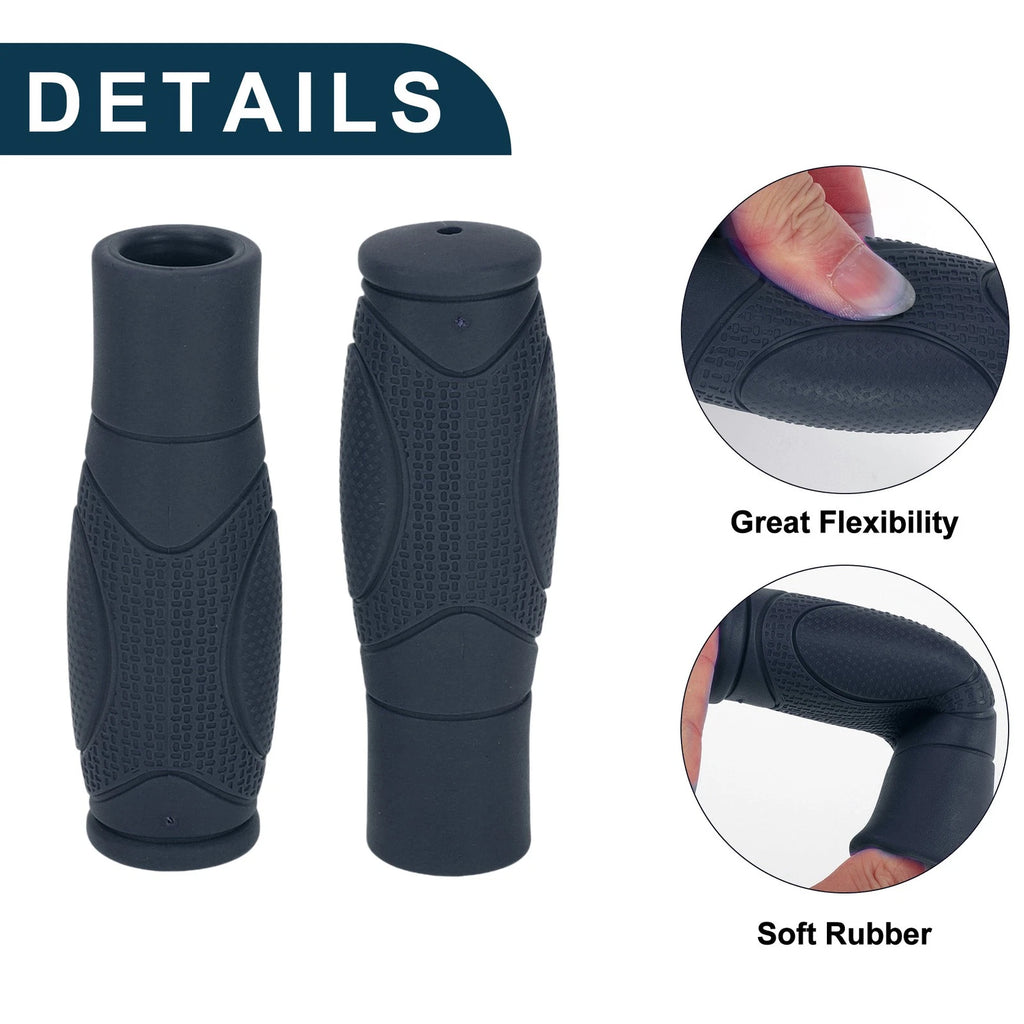 Bike Handlebar Grip Covers 125mm Soft End Grips Protector Pair for MTB